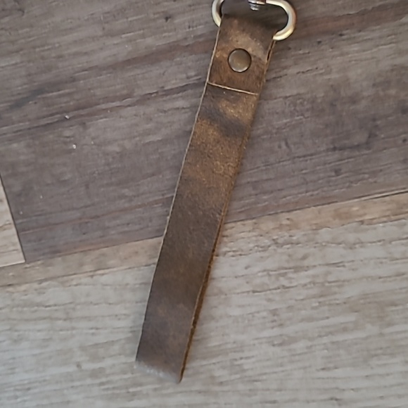 Hand Crafted long wallet wristlit Leather tooled studs Authentic material - Picture 4 of 17